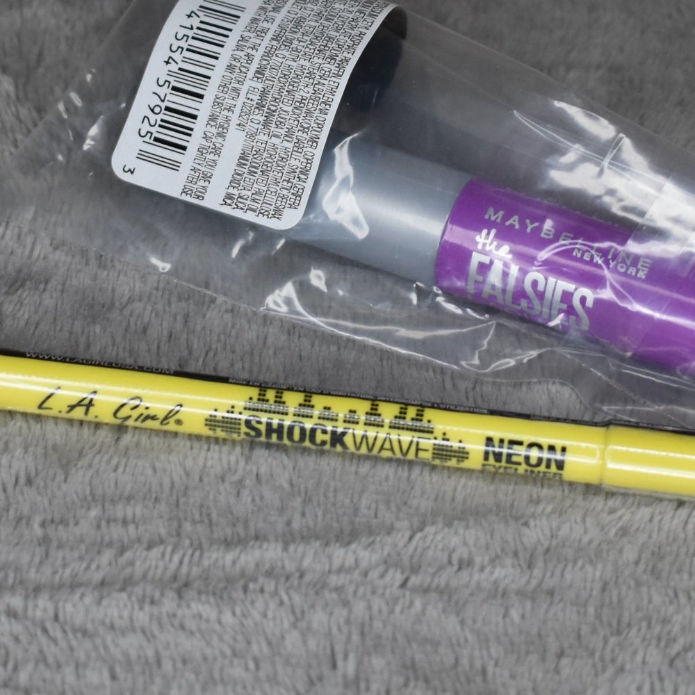 NWT Maybelline Mascara and LA Girl Neon Eyeliner